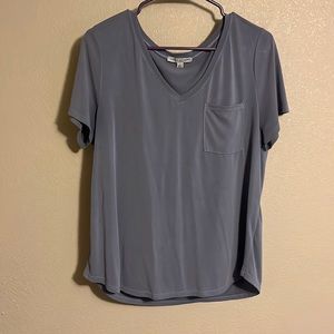 Blue women’s tee.